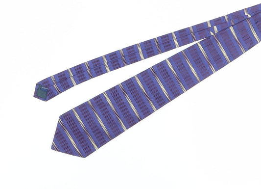 Principles for Men Blue Striped Silk Tie