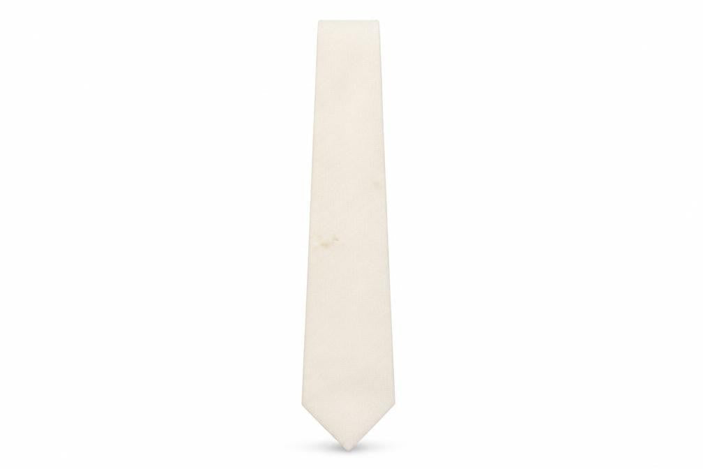 Ciro Citterio Men's Beige Silk Designer Tie Herringbone