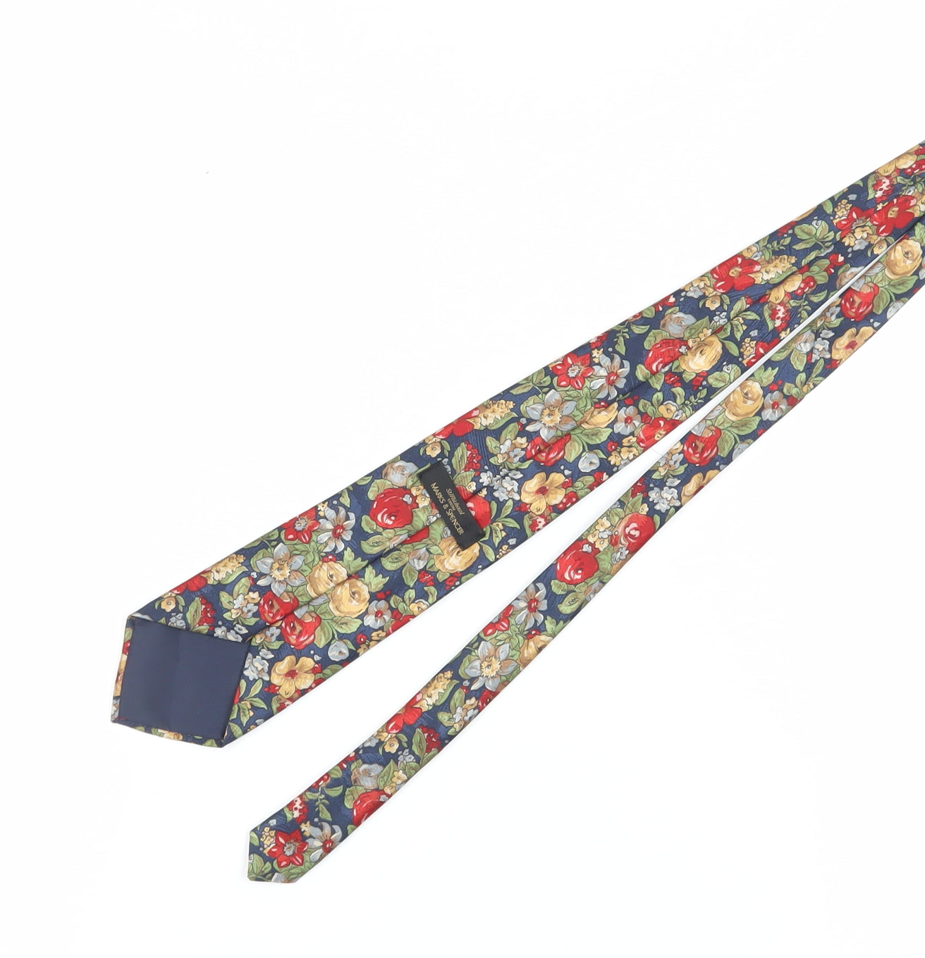 Marks and Spencer Mens Floral Tie Multicoloured Polyester