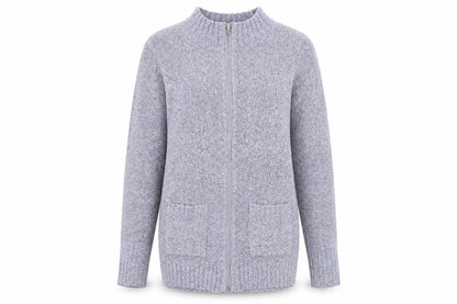 Julipa Women's Grey Full Zip Jumper, Size 12/14