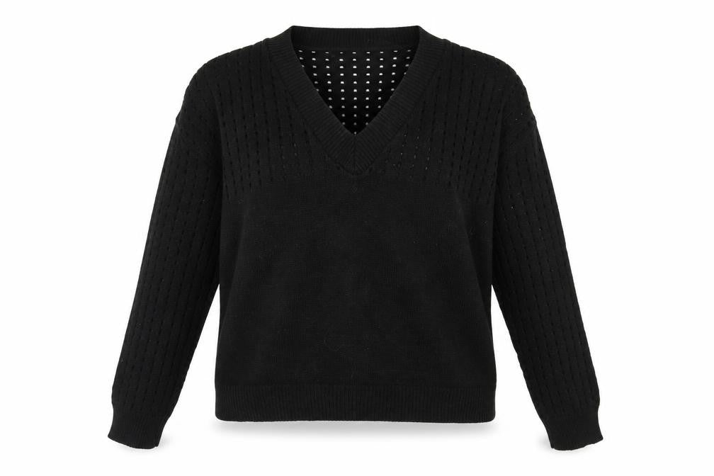 Dorothy Perkins Women's Black V-Neck Pullover Jumper