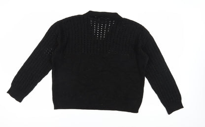 Dorothy Perkins Women's Black V-Neck Pullover Jumper