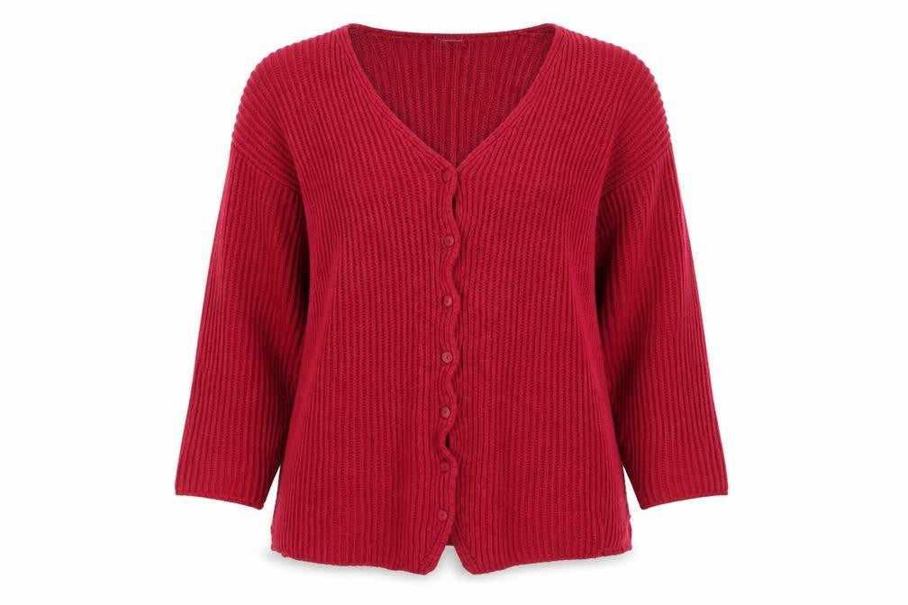 Next Women's Red Cardigan Large Cotton Knit