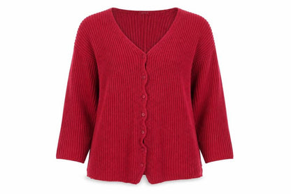 Next Women's Red Cardigan Large Cotton Knit