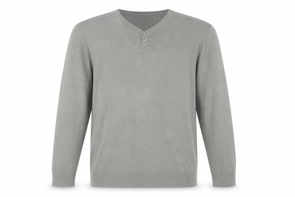 Marks & Spencer Men's Grey XL Henley Jumper