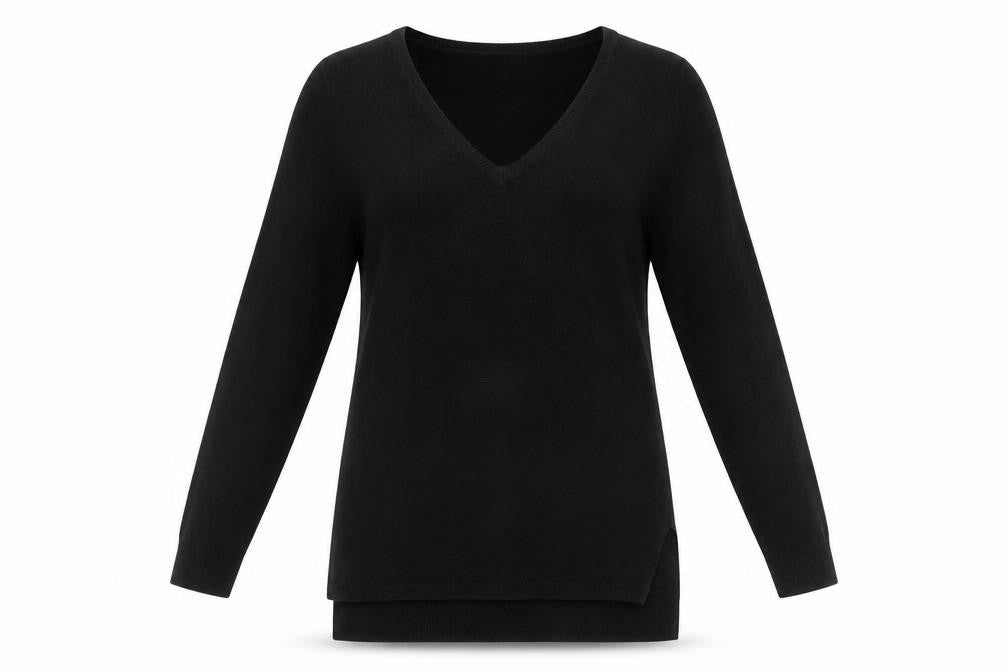 Marks & Spencer Women's Black V-Neck Pullover Jumper