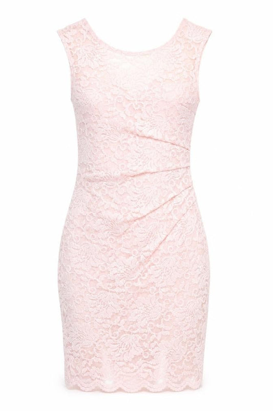 Lipsy Women’s Pink Lace Bodycon Dress Size 10
