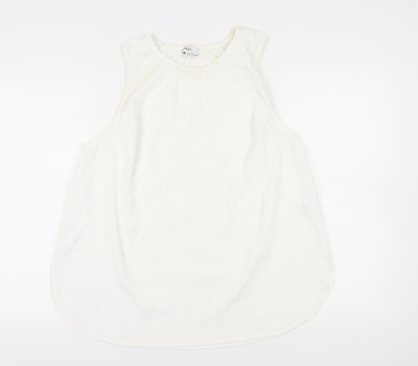 Next Women's White Sleeveless Basic Tank Top UK 20