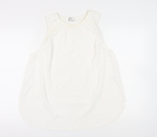 Next Women's White Sleeveless Basic Tank Top UK 20