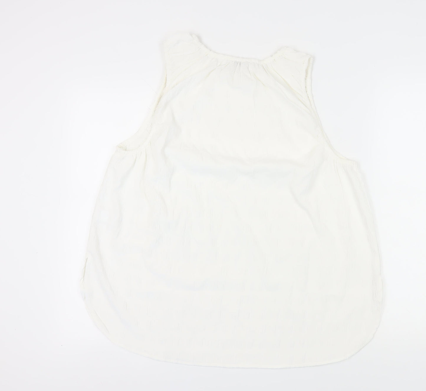 Next Women's White Sleeveless Basic Tank Top UK 20