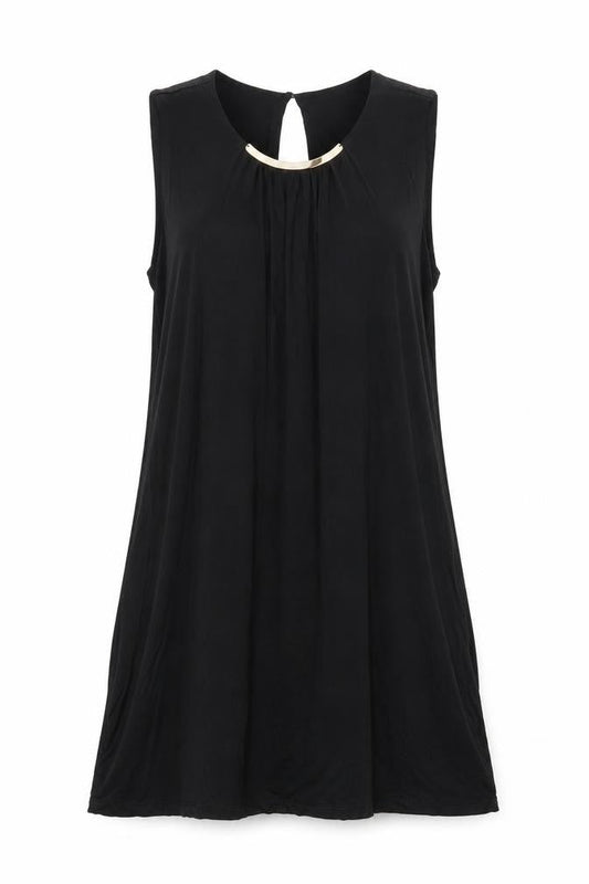 H&M Women's Black M Shift Dress Sleeveless Summer