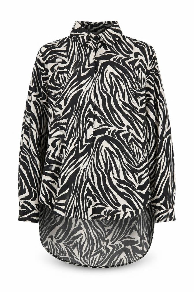Cameo Rose Women's Black Animal Print Kimono Blouse Size 14