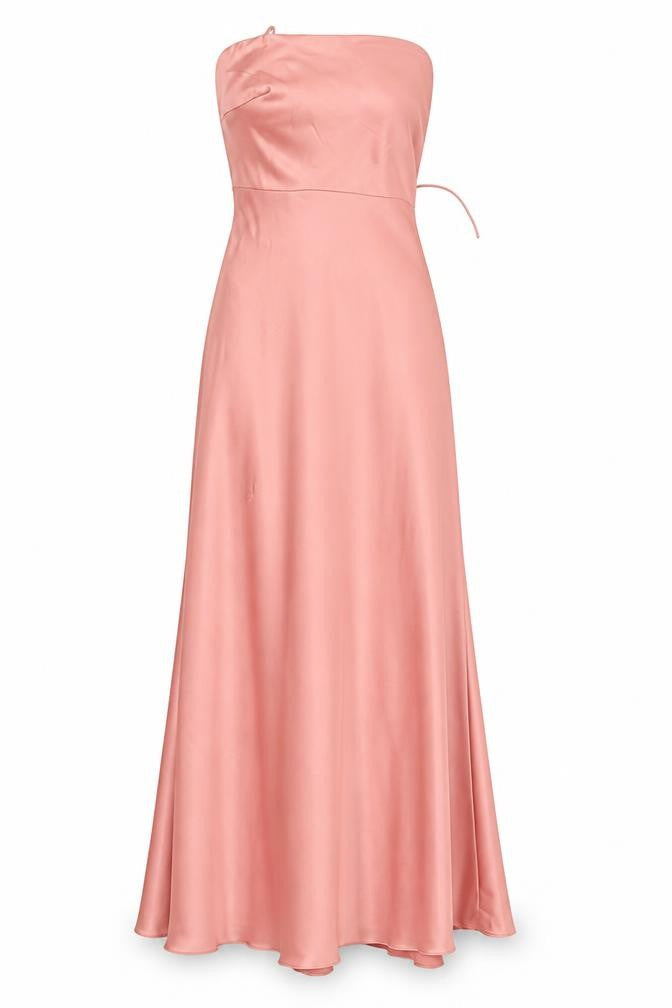 ASOS Women's Pink Strapless Long Dress Size 10