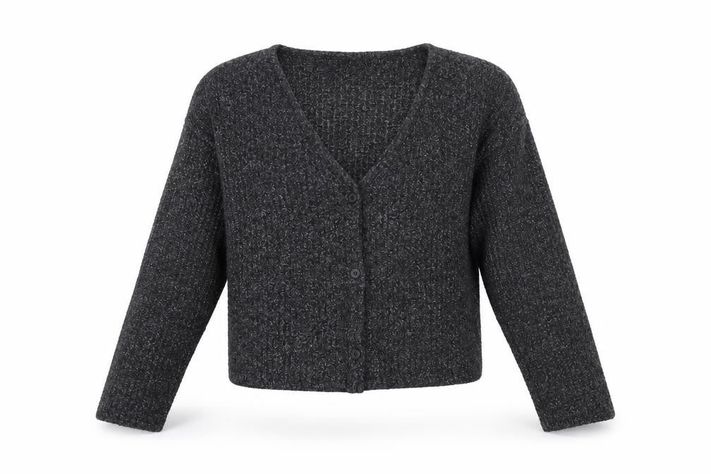 Zara Teens Black V-Neck Cardigan Long Sleeve