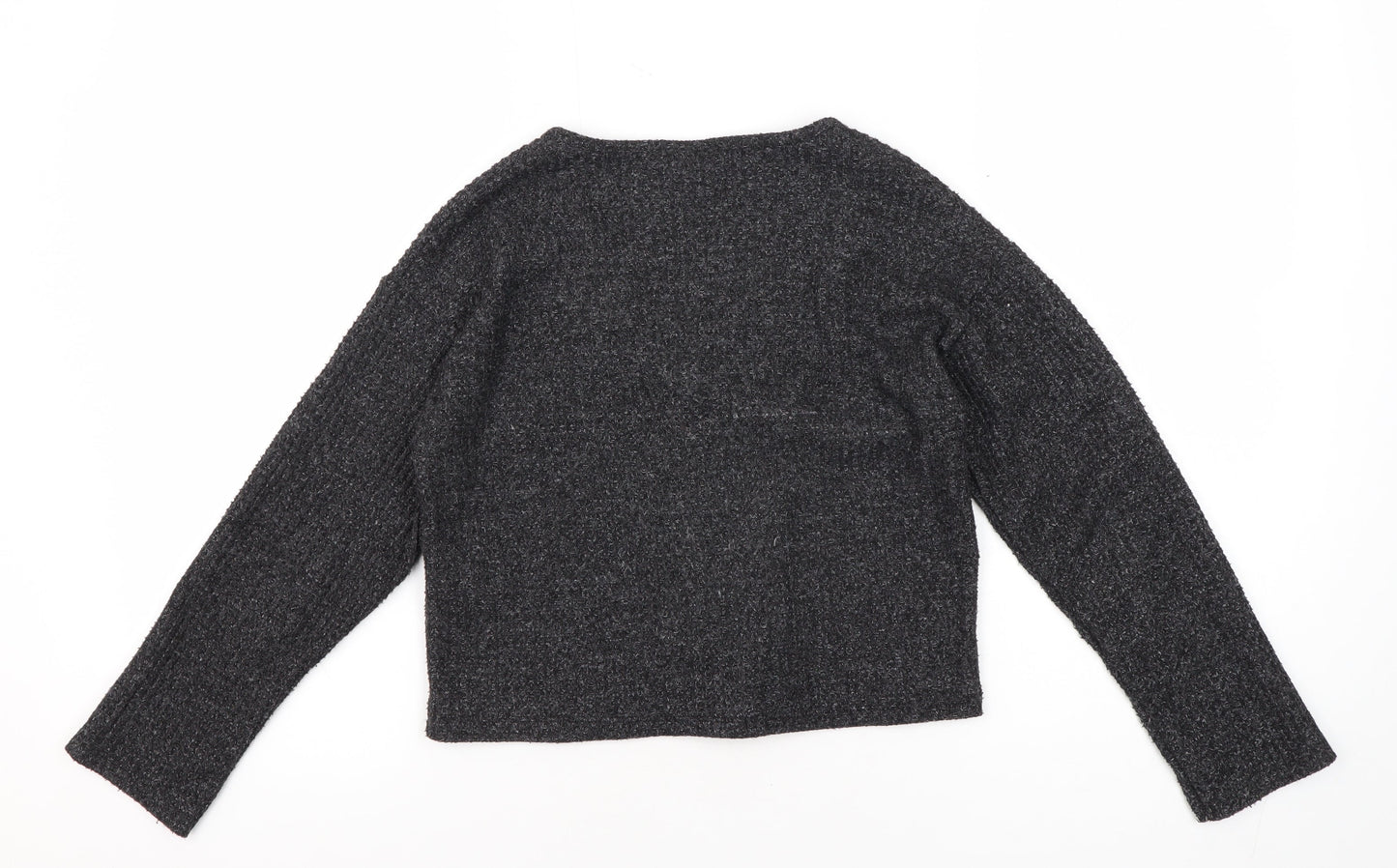Zara Teens Black V-Neck Cardigan Long Sleeve