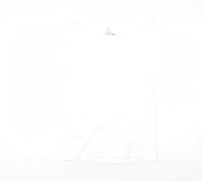 Preloved Marks and Spencer White Women's Top Size 12 - Back