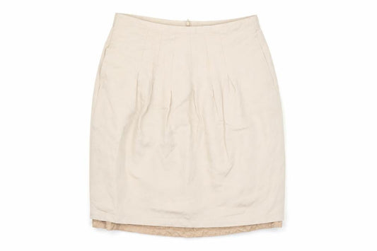 Zara Women's Beige Pencil Skirt, Size L, Business Casual
