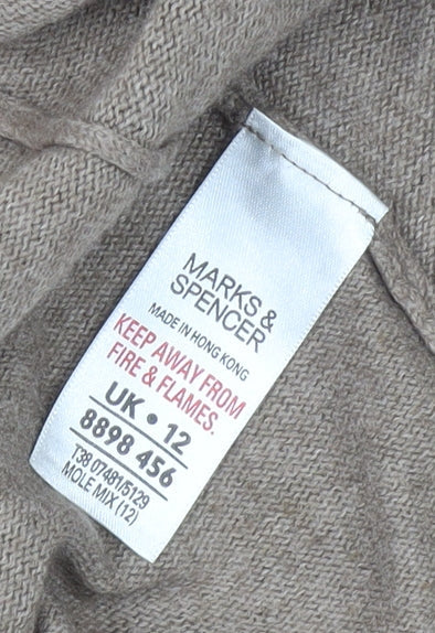Marks and Spencer Women's Brown Cardigan, Size 12