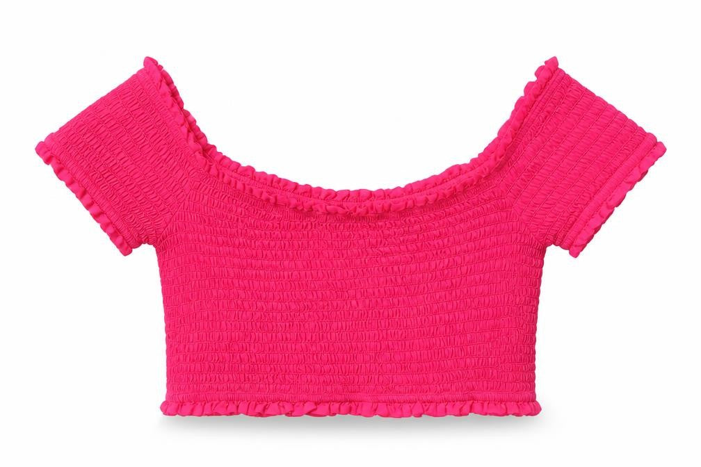French Connection Women’s Pink Cropped Blouse, M