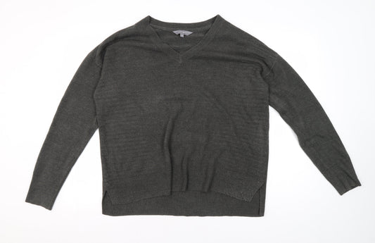 Principles Women's Grey V-Neck Jumper, Size 16