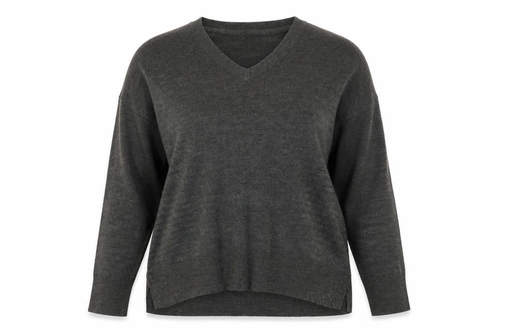 Principles Women's Grey V-Neck Jumper, Size 16