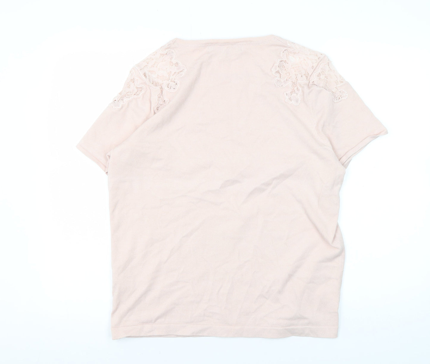 Principles Women's Pink T-Shirt Size 18 Embroidered