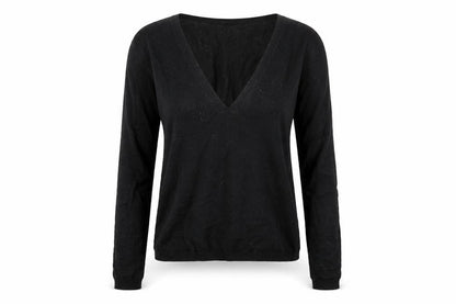 Front view of French Connection Women's Black jumper L