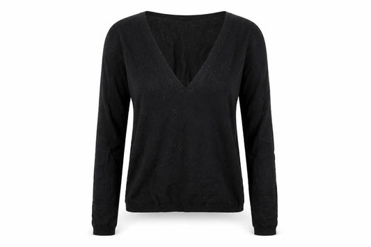 Front view of French Connection Women's Black jumper L
