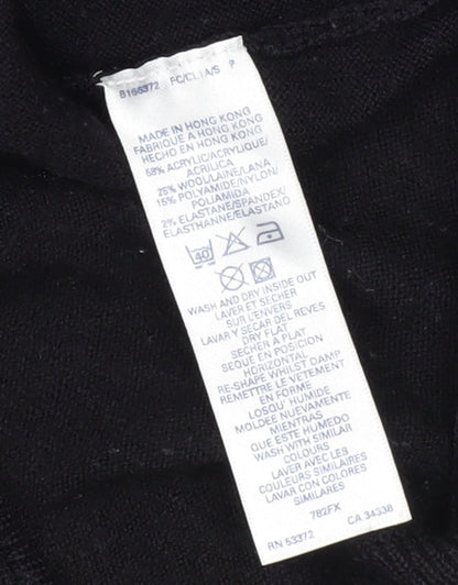 Close-up detail of French Connection Women's Black jumper L