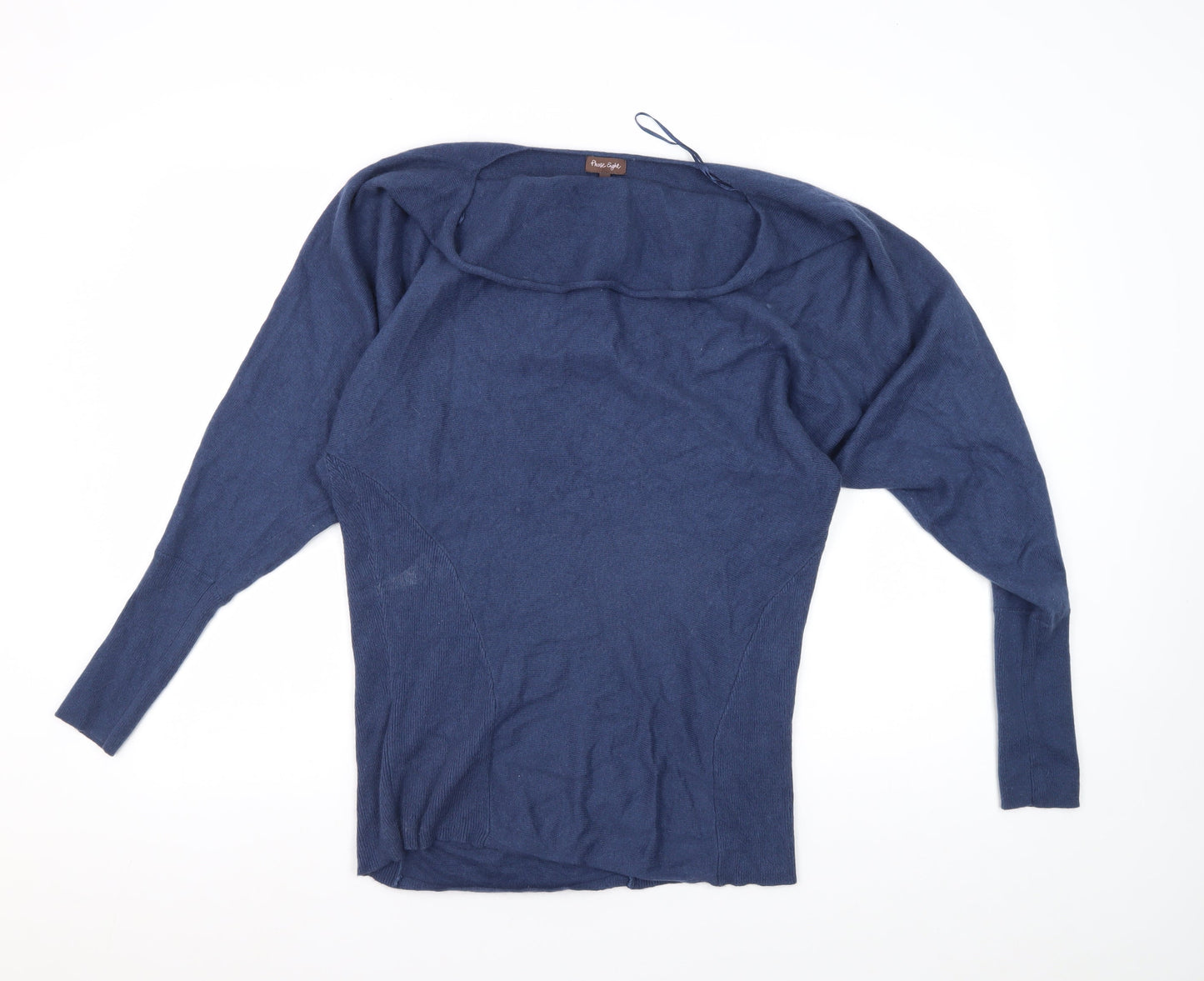 Phase Eight Women Blue Pullover, Size 12, Boat Neck, Knit