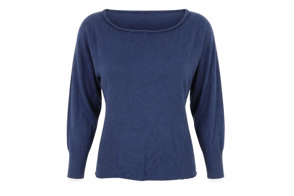 Phase Eight Women Blue Pullover, Size 12, Boat Neck, Knit
