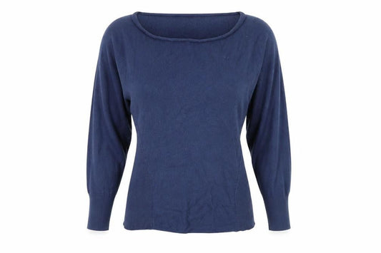 Phase Eight Women Blue Pullover, Size 12, Boat Neck, Knit