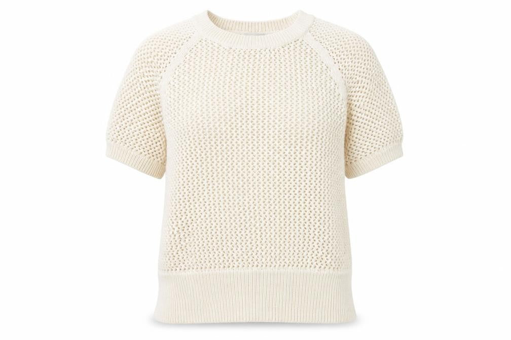 Gap Women's Beige XS Open-Knit Pullover Jumper