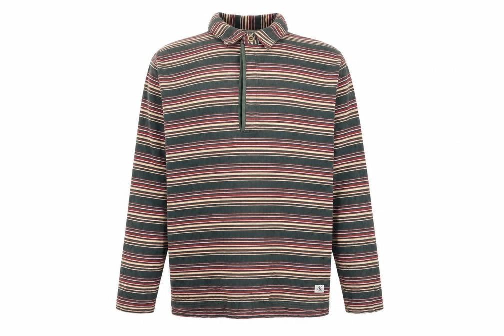 Calvin Klein Men's Multicoloured Striped Polo M