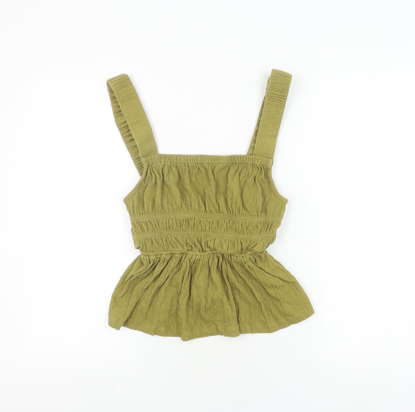 ASOS Design Women's Green Striped Camisole Blouse UK 8