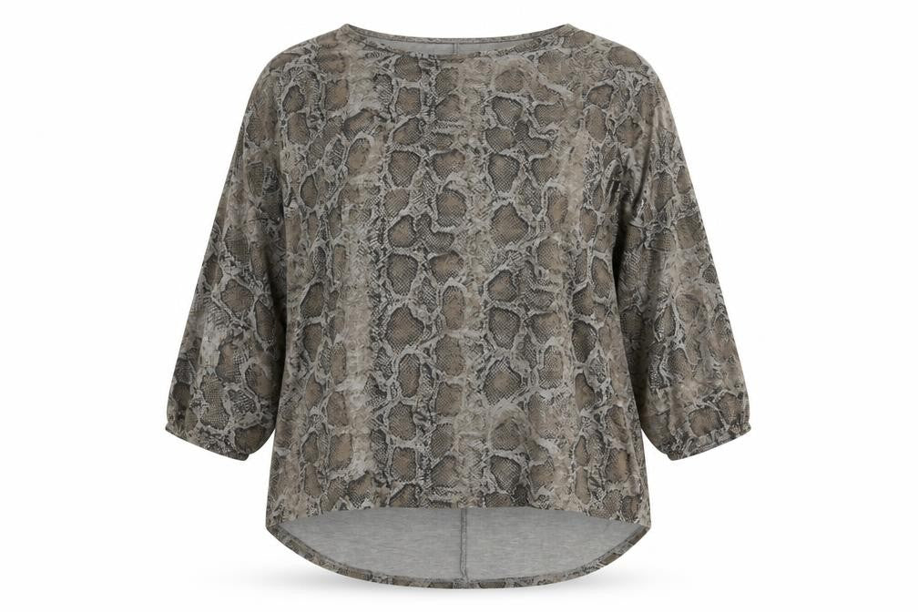 Apricot Women's Grey Animal Print Blouse M