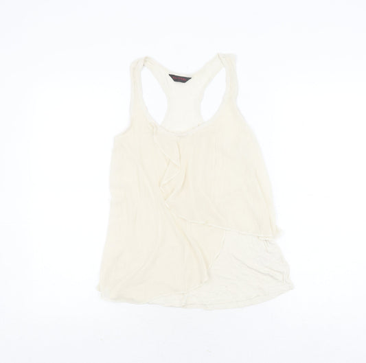 Miss Selfridge Ivory Sleeveless Camisole Top Size 6