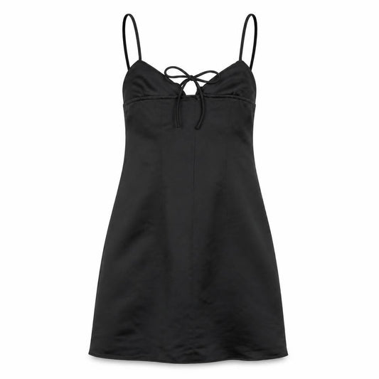 Topshop Women's Black Petite Slip Dress, Size 4
