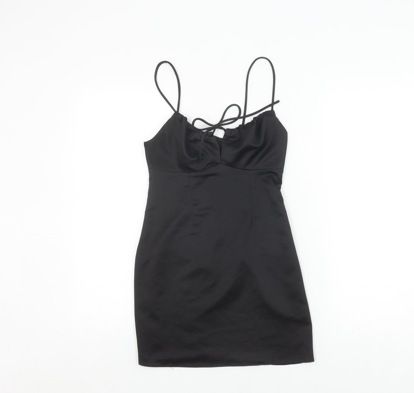 Topshop Women's Black Petite Slip Dress, Size 4