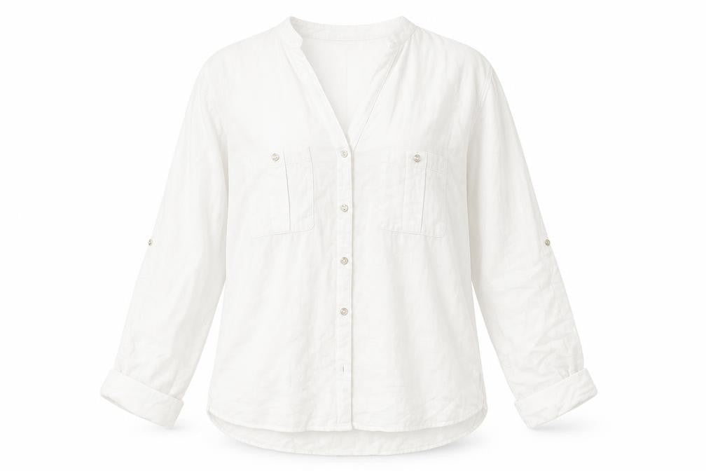 Zara Women's White Button-Up Shirt XS