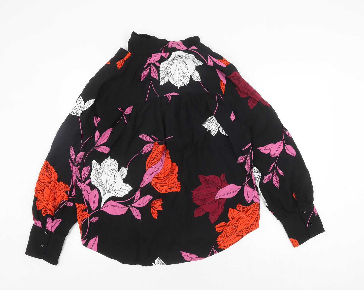 Marks and Spencer Women’s Floral Tunic Blouse Black Size 18