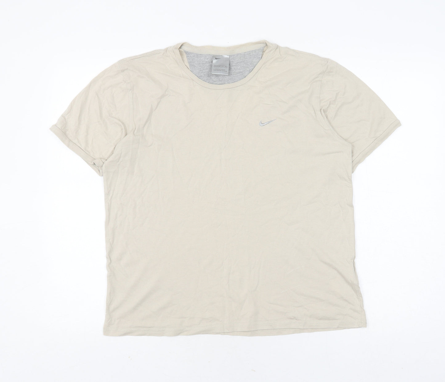 Nike Beige Basic T-Shirt Unisex Adults Size S