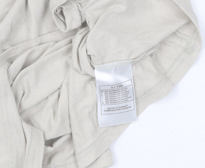 Nike Womens Beige Basic T-Shirt Size S