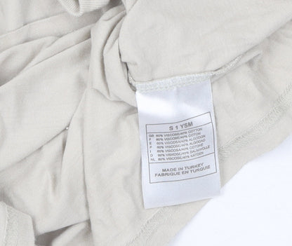 Nike Womens Beige Basic T-Shirt Size S