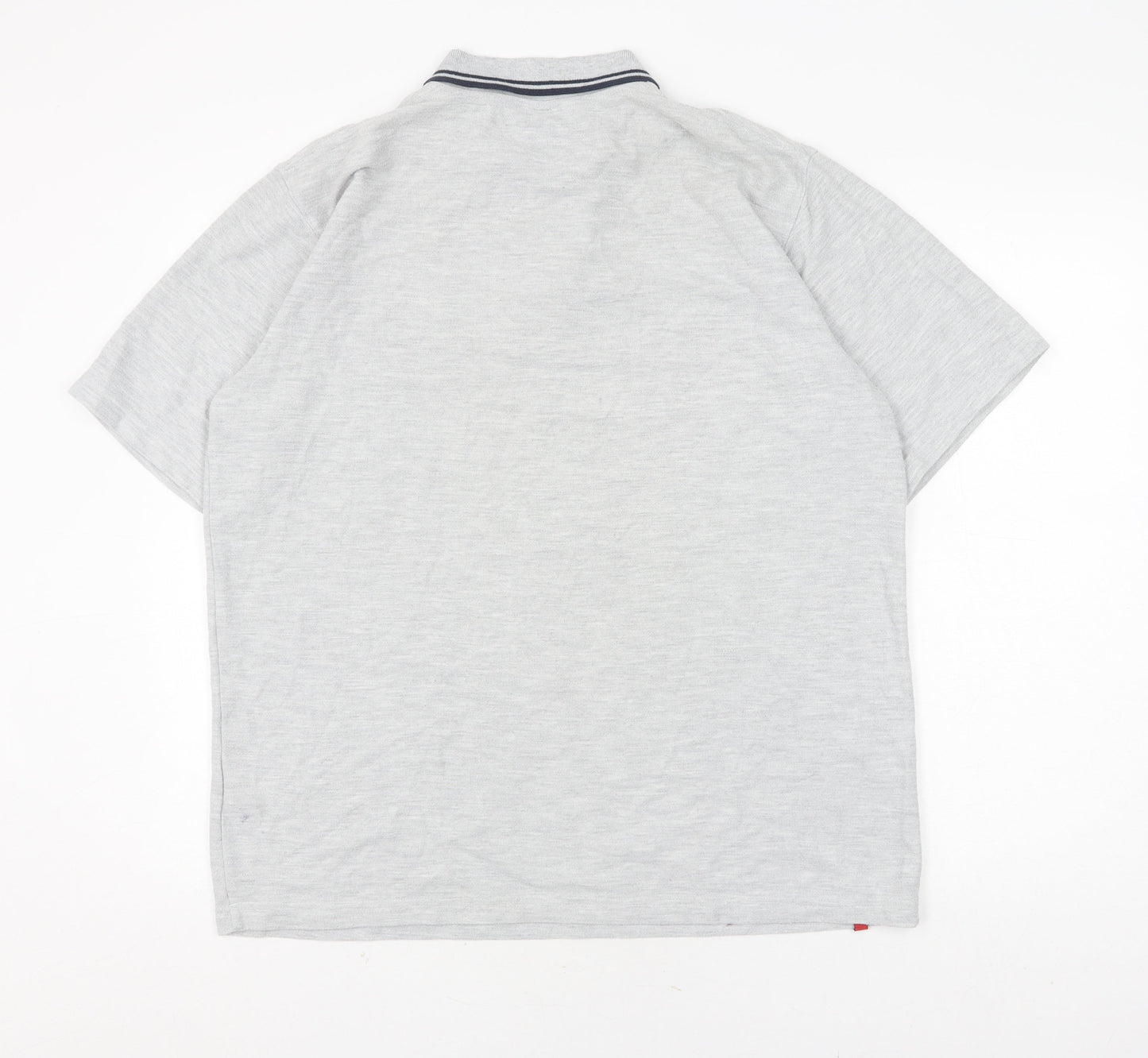 Umbro Men's Grey Polo Shirt XL Short Sleeve Casual