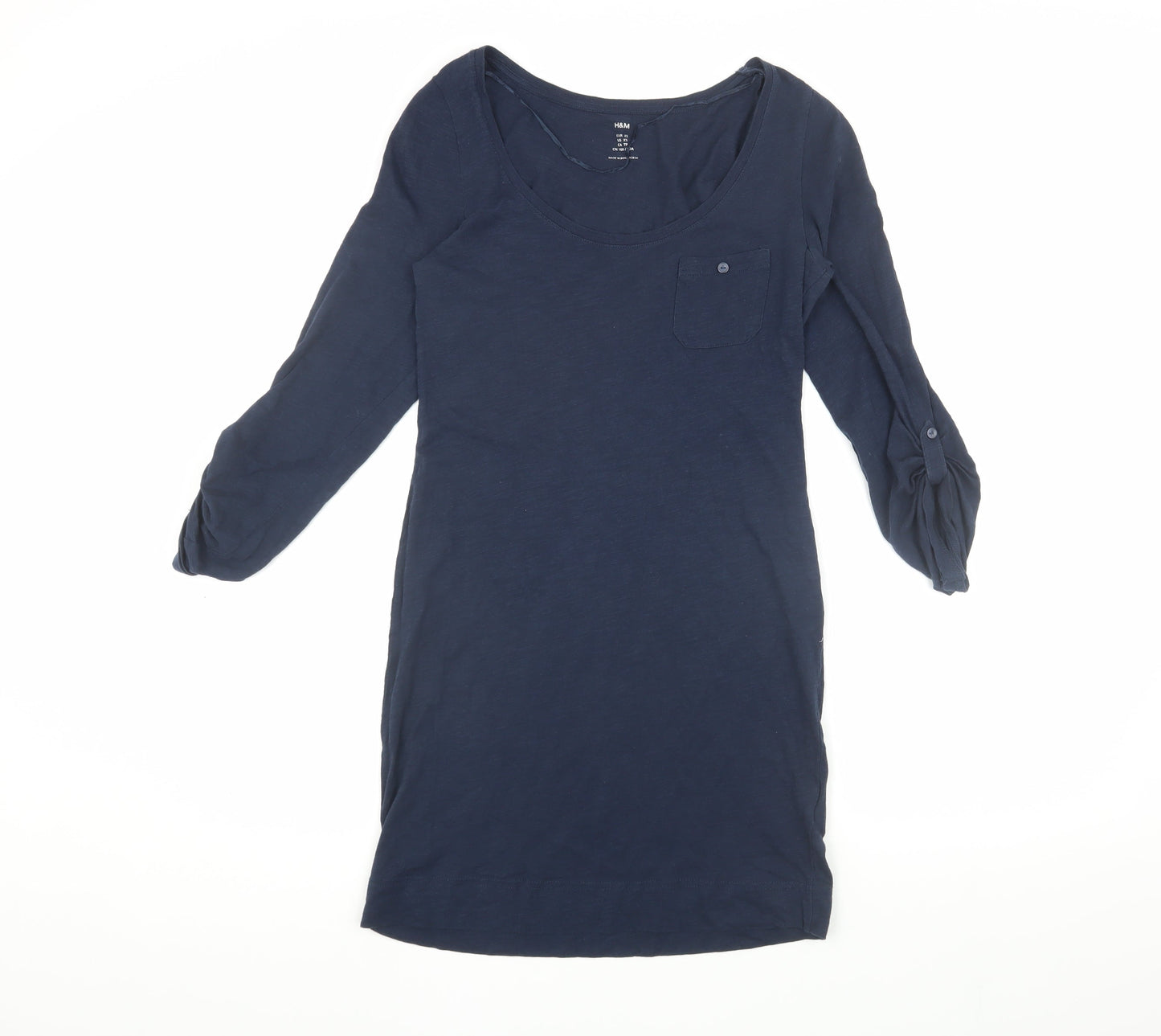 H&M Women's Blue XS Shift Dress - Versatile Style