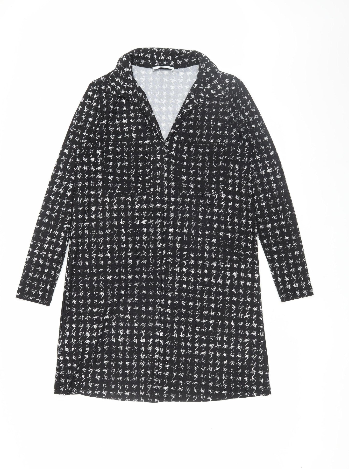 MNG Basics Women's Black Collared Dress Size S