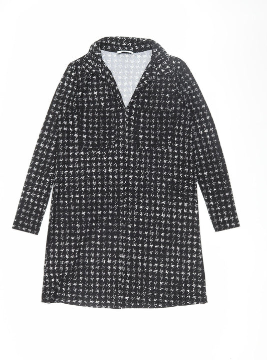 MNG Basics Women's Black Collared Dress Size S