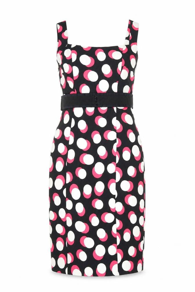 Coast Women's Multicoloured Polka Dot Pencil Dress Size 10