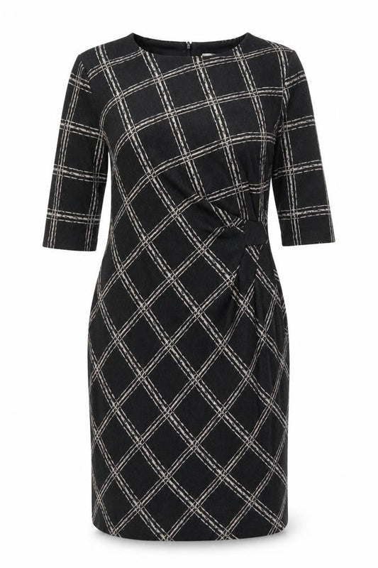 Jasper Conran Women’s Black Check Sheath Dress Size 20